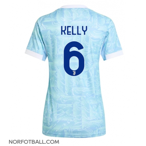 Billige Fotballdrakt Juventus Lloyd Kelly #6 Replika Bortedrakt Dame 2025-26 Kortermet Billige Fotballdrakt Juventus Lloyd Kelly #6 Replika Bortedrakt Dame 2025-26 Kortermet